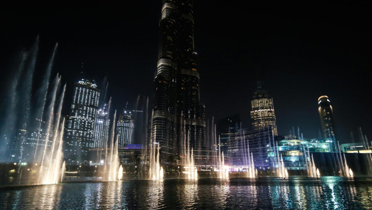 singing fountains in dubai photo